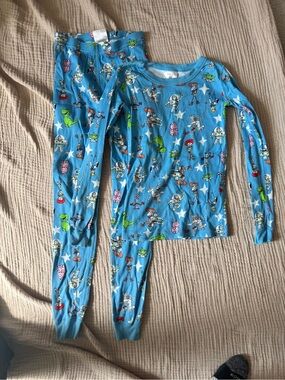 Hanna Andersson Toy Story Kids Long John Pajama Set size 140